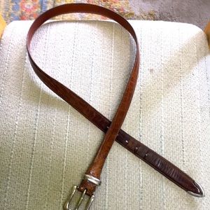 Mens size 34 KANGO GRAINED CALF Belt.Emiliano Range, Italy..HandmadeTrafalgar